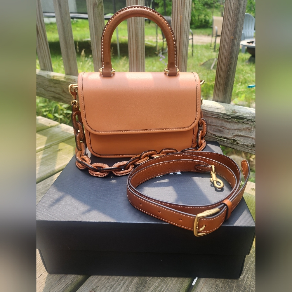 COACH Top Handle Rogue Faded Orange